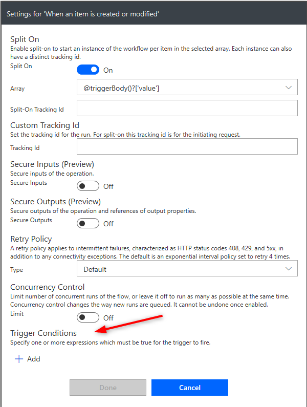 Working with Power Automate trigger conditions - blog.crim.dk